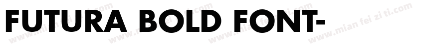 FUTURA BOLD FONT字体转换